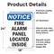 Signmission Fire Alarm Panel Located Inside, 18 in W x Rectangle, Vinyl Decal OS-2PACK-NS-D-1824-V-12534 - alternate 3